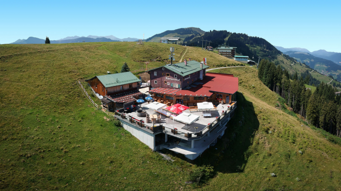 Herrlicher Ausblick von unserer Rübezahl-Hütte im Sommer