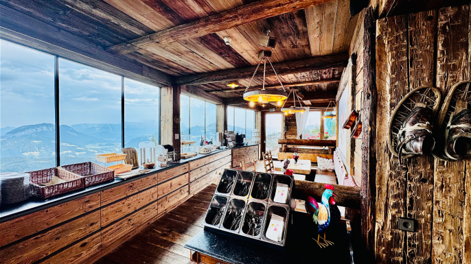 Bezaubender Panorama-Ausblick von unserer Rübezahl-Hütte