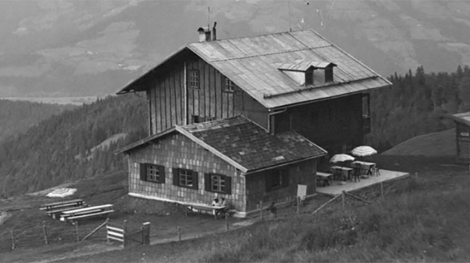 Rübezahl-Hütte früher, kaum noch zu erkennen