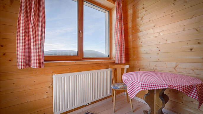 Heimeliges Ambiente direkt neben der Skipiste