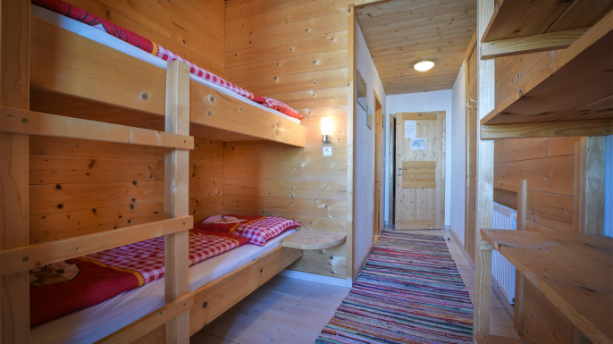 Doppel- bis Achtbett-Zimmer