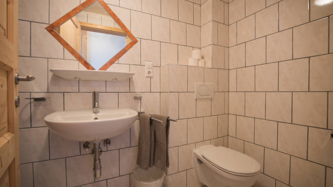 Eigene Dusche und WC